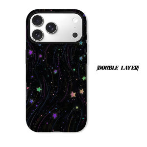 Color Star Sky Phone Case for iPhone 18 17 16 15 14 13 12 11 Air Pro Max Plus Double-layer Cover