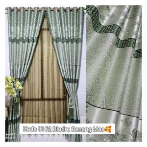 3162 bahan semi turki tidak tembus pandang mewah sekali pemakanya bahan 1.4 6 rempel 12 ring ×250 pintu+ jendela bisa pake