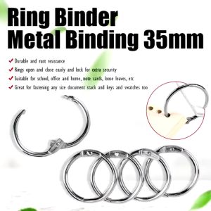 Binder Rings Assorted Sizes Steel Book Rings for Index Cards Keychain Loose Leaf Paper DIY Tools
