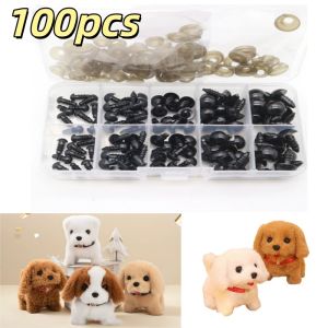 150/100Pcs 6-12mm Eyeball Doll Making Eyes Accessories Black Plastic Plush Safety Eyes Amigurumi for Doll Toys Accessories