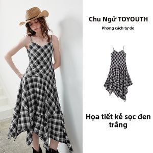 Toyouth | Đầm Ôm Phong Cách Nghỉ Dưỡng Mới Dây Đai Không Đều