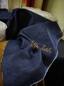 Bahan Levis Jeans Denim Stretch 14 oz Tebal / Bahan Jeans Denim Stretch (Harga Per 1/2 Meter)