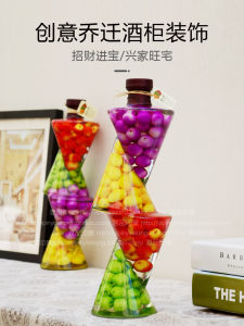 Modern Home Decorations Simple Ornaments Creative Fruit Glass Bottle Hotel Dining Table Restaurant Wine Cabinet Cabinet Furnishings