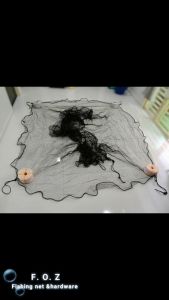 【 F.O.Z 】380/9 x 1-1/4" ( 30mm ) Jaring Kolam | 10Ft x 10Ft x 5Ft | Jaring Ikan Pukat Hitam | Siap Jahit Segi Empat | Fishing Net