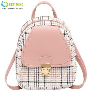 DM Korean Version Color Matching Small Backpack Womens Handbag Single Shoulder Backpack Large Capacity Portable Cosmetic Bag