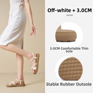 Josiny | 2026 New Spring Summer Vintage Beach Sandals Women Shoes