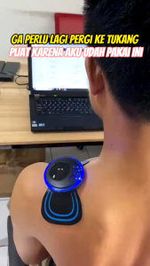 EMS Massager Alat Pijat Leher Terapi Portable Rechargeable Pemijat Pereda Sakit Otot Pinggang Punggung