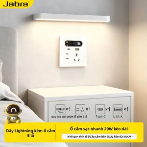 jabra | Ổ Cắm Mở Rộng Đa Năng Năm Cổng QC Giao thức PD 20W Sạc Nhanh