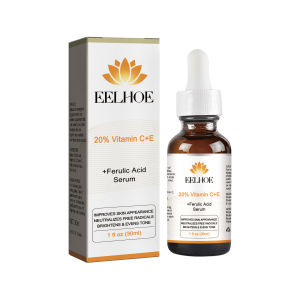 Eelhoe Vitamin C Serum Freckle Whitening Fade Dark Spot Anti Wrinkle Pigment Melanin Hyaluronic Acid Facial Vitamin C Whitening Serum Moisturizing Hydrating Fade Fine Lines Melanin Repair Dullness Firm Brighten Skin Anti Wrinkle Essence