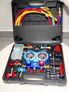 Set Manifold Gauge untuk AC Refrigeran R410A R22 R134A R12 R502