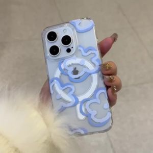 Clear TPU+PC Print Phone Case For IPhone 17 16 15 14 13 12 11 Pro XS Max X XR Plus Mini Air 17E 16E With Magnetic MagSafe Cover