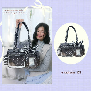 LOLA DESIGN | Rabbit Dots Design Cartoon Character Bag Boston Bag