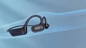 Bluetooth Headset with Boom Microphone Open Ear Headphones Dual Connect Bluetooth 5.4 Headphones with Noise Cancelling & Mute