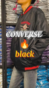 HAPPY Jaket Varsity Black Pria Wanita Bober Full Bordir  Pria Wanita Dewasa Casual