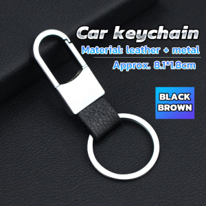 MaxPlus Leather Car Keychain Pendant Car Circle Buckle Personality And Creative Ornaments