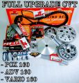 FULL UPGRADE CVT KIRIAN K1Z PCX 160 ADV 160 VARIO 160 UKURAN ROLLER 11 12 13 14 15 GRAM PER CVT BRT VANBELT BRT KAMPAS GANDA DAYTONA KIPAS RUMAH ROLLER 13,8 MANGKOK GANDA CUSTOM BOLONG PER SENTRI CAM BELT 10-15% 20% 25-30%. 