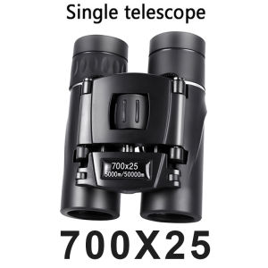 700X25 Portable HD Zoom 5000M/50000M Binoculars Telescope Powerful Folding Long-Distance Vision Hunting Outdoor Camping Sports