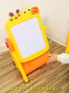 2-in-1 Kids Drawing Board / Magnetic Sketch Pad / Double-Sided Whiteboard & Blackboard Toy