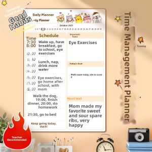 Habit Formation Wall Calendar Magnetic Schedule for Children Daily Time Management