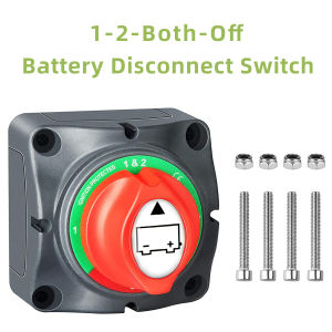 1-2 Both Off 12-48V Battery Disconnect Switch Suitable for Boats Yachts ATV RV Vehicles Etc.