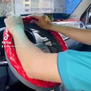Bọc Vô Lăng Xe Tải Size 40- 42- 45cm-  Chất Liệu Da Bóng Thái Cao Cấp - Bọc Vô Lăng xe HYUNDAI ISUZU KIA THACO HOWO- Thế Giới Phụ Kiện