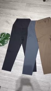 Quần lửng 9 tấc nữ tập gym yoga aerobic thể thao lưng cao chất liệu thun lạnh co dãn 4 chiều BINSPORTS Q190