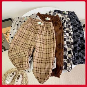 Casual Printed Cartoon Childrens Long Pants Autumn Winter Kids Fashion Polyester Fiber Comfortable Leisure Sweatpants