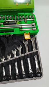 Kunci Bengkel Tekiro Full Set - Kunci Shock Tekiro 8-32 mm 6pt 1/2" 24 Pcs Box Besar & Kunci Ring Pas Tekiro 11 Pcs Kunci Pas Set Lengkap