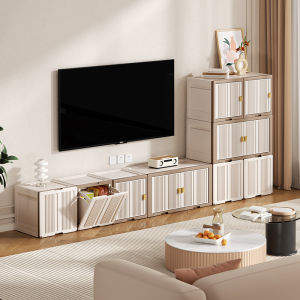 MONLEYTA | Large Capacity Plastic Foldable Storage Box For Clothes And Quilts Home Use Toy And Snack Organizer Stackable Storage Cabinet