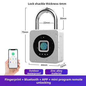 eLinkSmart | Fingerprint Password Water-resistant Rustproof Smart Hanging Lock