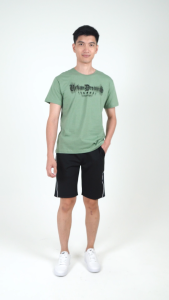 Forest T Shirt Lelaki | Forest Regular Fit Graphic Printed Round Neck Short Sleeve T Shirt Men - 24082