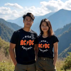 Alteru.co Tshirt ACDC - HIGH VOLTAGE bahan 24s
