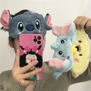 Bandai | Lovely Plush Eyeshade Nap Sullivan Dumbo Alien Pooh Bear Cute Students Eye Patch Travel Blackout Cartoon Plush Eye Mask Girl