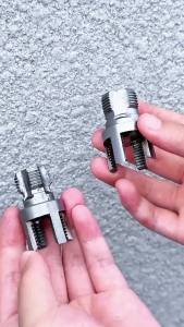 Bộ Dụng Cụ Tạo Ren Ống Đa Năng Đầu Lục Giác Dùng Cho Ống PPR PVC 1/2 3/4 1 (ren Trong/ngoài) Sửa Chữa Đường Ống Nước Thép Chrome-Vanadium