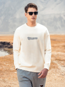 Enjeolon | Retro Tie-dye Loose Letter Print Mens Hoodie