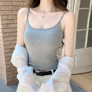 YIFANSHI | White Padded Sleeveless Tank Top For Women Fall