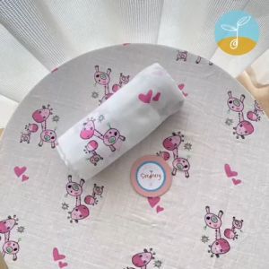 SEEDNERY PREMIUN QUALITY NEWBORN BABY BAMBOO MUSLIN SWADDLE SOFT BLANKET BIG SIZE 120cmX120cm
