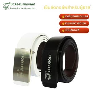 Mens Golf Fashion Minimalist Belt Genuine Leather