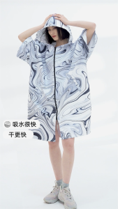 AquaPlay Surfing Quick drying Beach Cape Swimming Towel Blanket Windproof Sunscreen Warm Hoodie Outdoor Sports Diving Fashion