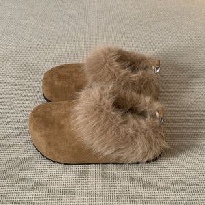 ZHENMO | Fluffy Warm Winter Boot Women Slip On Fur Thick Heel Increase Insulated