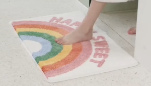 IRARUSHOP Keset Kamar Bulu Lembut 40x60 Keset Aesthetic Etc Keset Ruang Tamu Motif Lucu Anti Slip