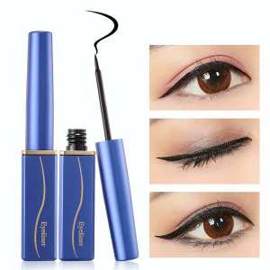 ☀Eyeliner Pen Thin Black Hard-to-Sizzling Liquid Eyeliner Bottled Pseudo-without-makeup Beginner Women#39s Anti-sweat Long-lasting❊