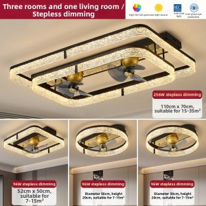Aiskdan | Italian Minimalist Luxury Ceiling Fan Light