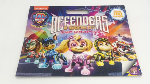 Paw Patrol Defenders of Adventure City Activity Book Pad For Kids to Color with 100+ Stickers