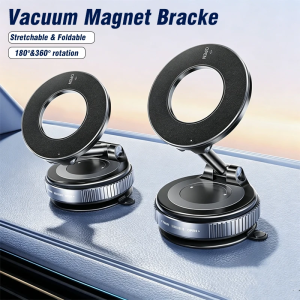 360° Rotating Vacuum Magnetic Car Phone Holder New Model Dashboard Glass Mount Multi-Scenario Automotive Navigation Stand