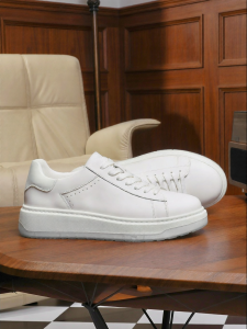 DESAI | New Height Increasing Mens Thick Sole Leather Sneakers