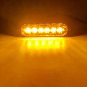 KEVANLY | 2 Chiếc Đèn Báo Hiệu Nhấp Nháy LED 6 Bóng 12V 24V Đèn Báo Rào Chắn Đèn Bên Hông Xe Tải Đèn Cảnh Báo LED Đa Năng