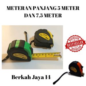 METERAN UKURAN 5 METER DAN 75 METER PENGUKUR KAYU BARANG HARGA MURAH BERKUALITAS