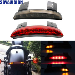 Harley Sportster XL883 1200 Khói/Đèn LED Đỏ Đuôi Hội Hổ Phách Nhan Cắt Phía Sau Fender Edge Phanh Đèn