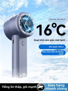 High-Speed Portable Handheld Mini Fan Quiet Powerful Cooling USB Portable Air Conditioner Long Battery Life for Summer Outdoor Use
